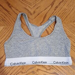 Calvin Klein Light Gray Racerback Bra